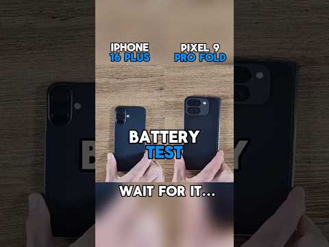 ⚡☠️IPHONE 16 PLUS VS PIXEL 9 PRO FOLD BATTERY TEST!!