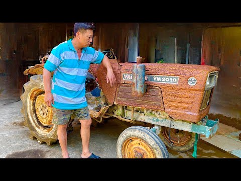 Helped a 60-year-old man completely restore his rusty old YANMAR 2010 tractor