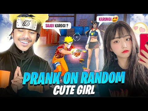 Noob Prank on Cute Girl Gone Wrong😡 She Call Me Bot - Garena  freefire