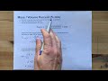 Mass Volume Percent Calculations
