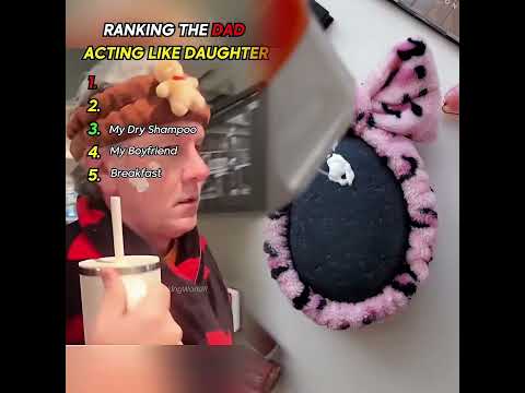 Dad Acting Like Daughter #funny #prank #reaction