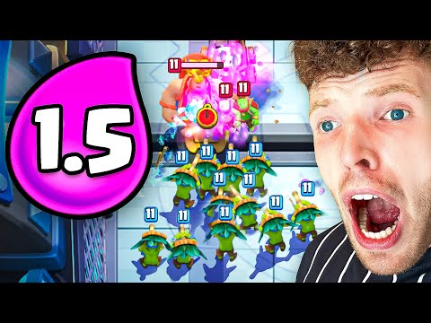 😱🤯ICH SPIELE 1.5 ELIXIER DART GOBLIN CYCLE... (4 Karten Modus) | Clash Royale Deutsch