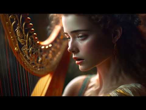 Heavenly Relaxing Instrumental Music &#128524; Life in the Forest 4k Relaxation Video &#128524; Harp