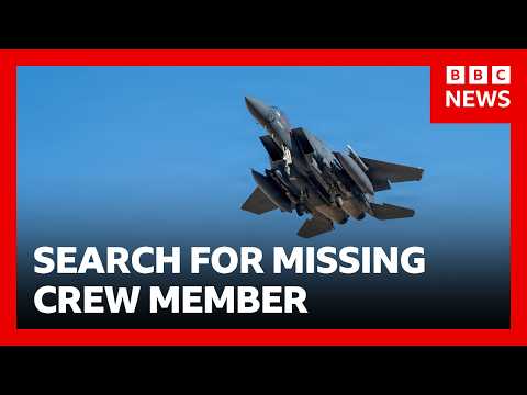 US continues search for missing crew member from downed jet as Iran offers capture reward | BBC News