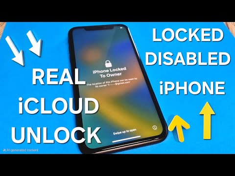 Real iCloud Unlock iPhone 6,7,8, X,11,12,13,14,15,16 Locked to Owner/Disabled without Password ✔️