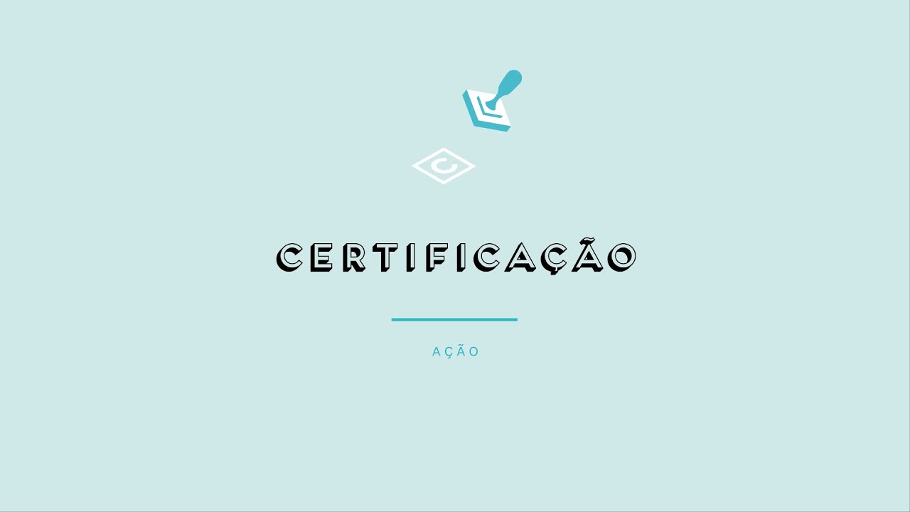 CERTIFICAÇÃO - Prévisualização do vídeo