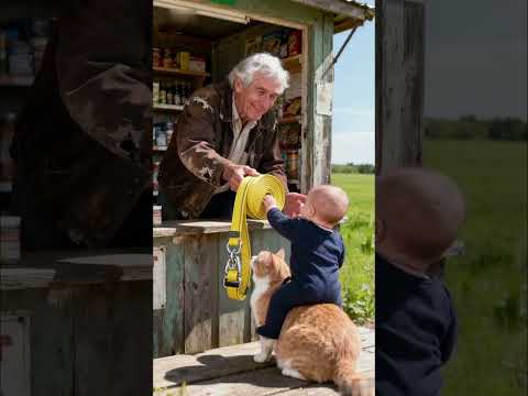 Parents Quarrel & Jump into River—Orange Cat Guards Baby, Saves Them!
