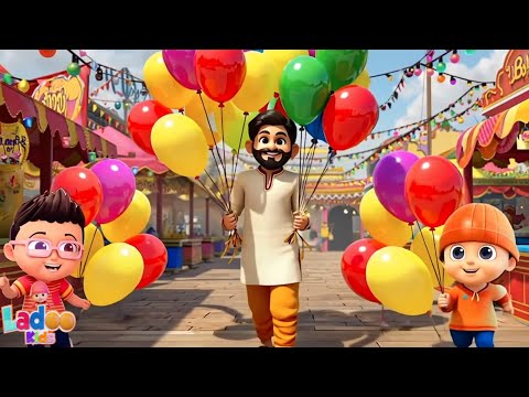 Gubbare Wala, गुब्बारे वाला, Balloon Song and Hindi Rhymes for Babies