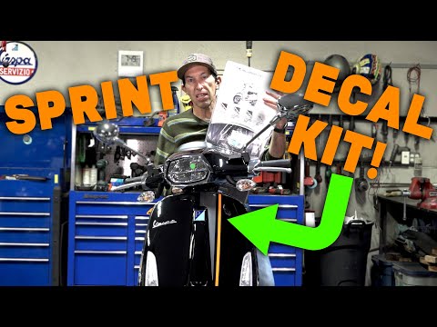 How To Install a Decal Kit on a Vespa Sprint