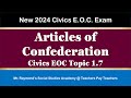 Exploring the Weaknesses of the Articles of Confederation