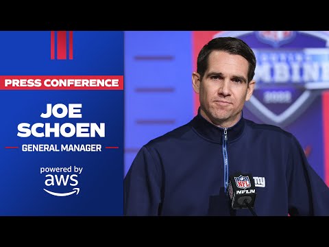 GM Joe Schoen Talks Free Agency & Draft at NFL Combine | New York Giants video clip