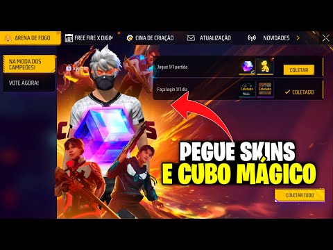 CHEGOU TUDO! EVENTO DOS DIAMANTES, DIGIMON GRÁTIS E DIMAS ROXOS ADIADOS NO FREE FIRE
