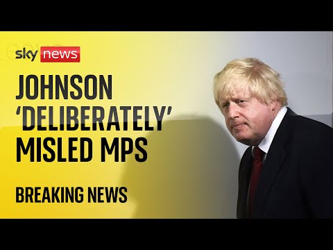 Boris Johnson 'deliberately' misled MPs over partygate, report finds