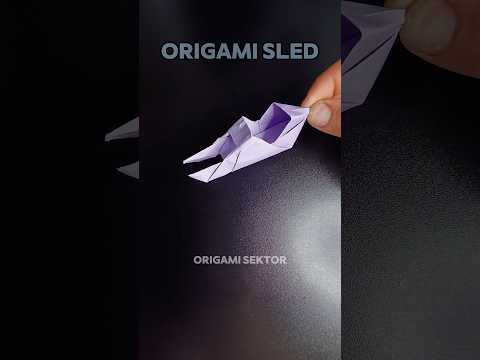 ORIGAMI SLED EASY | CRAFT TUTORIAL | DIY PAPER ORIGAMI SLED