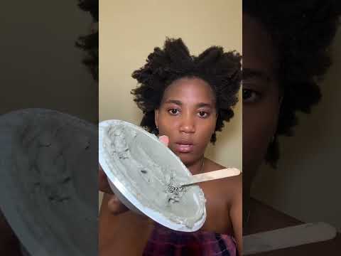 Detoxifying my hair after 3 months of protective hair style #4hair#bentoniteclaymask