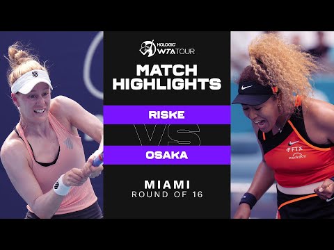 Alison Riske vs. Naomi Osaka | 2022 Miami Round of 16 | WTA Match Highlights