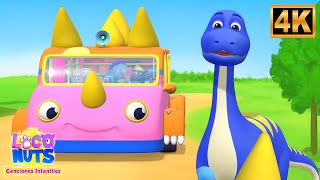 Loco Nuts - 🦖 Las Ruedas en el Parque de Dinosaurios 🚍 | Canción Divertida Infantil