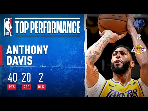 Anthony Davis goes for 40 PTS and 20 REB in THREE QUARTERS!
