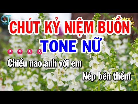Karaoke Chút Kỷ Niệm Buồn Tone Nữ ( Am ) Nhạc Sống Mới || Karaoke Tuấn Kiệt