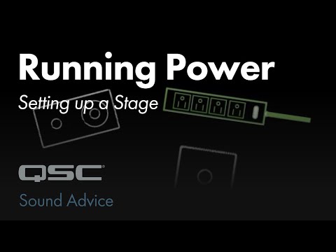 Live sound quick tips- Running power to your stage