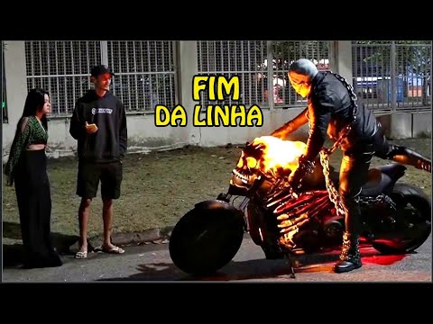 Motoqueiro Fantasma Parou Ela e Ele Na Esquina e... Ghost Rider Prank