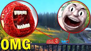 If you see TRAIN EATER vs THOMAS THE TANK ENGINE AT A RAILROAD, RUN AWAY FAST!!
