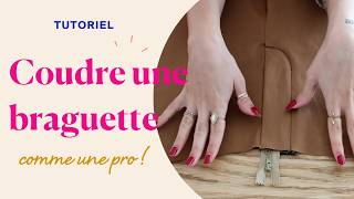 Coudre une braguette zippée - tuto