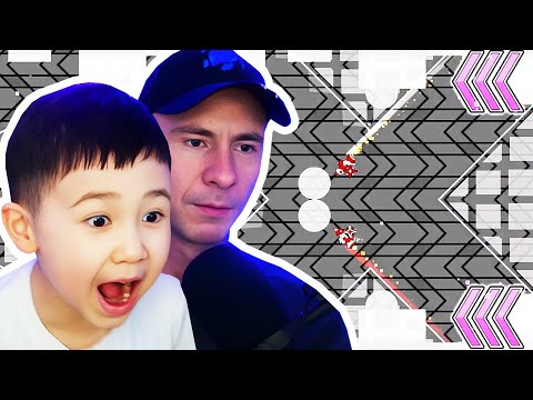 2 Player Geometry Dash Levels With My Son