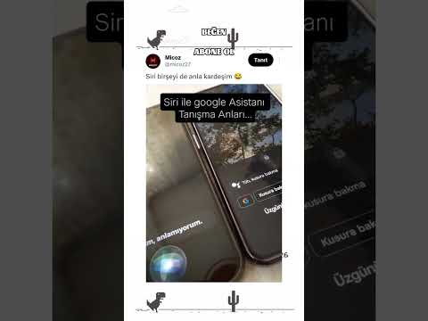 Siri ile google Asistanı Tanışma Anları. 😂