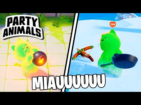 GATO FANTASMA EN APUROS!! | PARTY ANIMALS