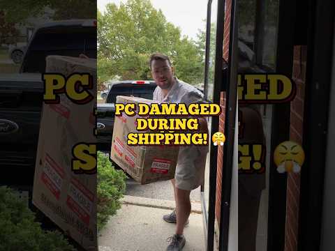 PC DAMAGED during shipping! ? #pc #shipping #pcrepair #techvideo #gamingpc