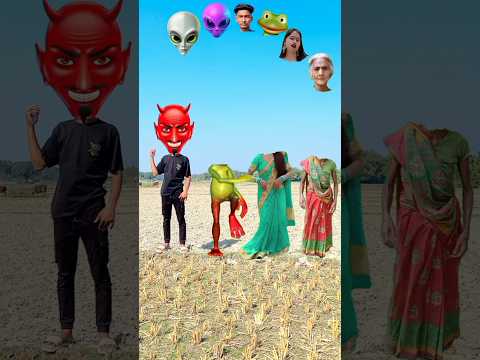 my Correct headvs Green Dance frog & danceBoudi,,dance grandmother correct head matching - vfx video