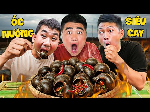 Gấu Đỏ TV - Thử Thách Bắt Ốc Và Làm Món Ốc Nướng Siêu Cay