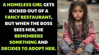A homeless girl was kicked out of a luxury restaurant, but when the boss saw her, he remembered...