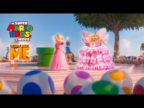 Gru as another Princess Peach in the Mushroom Kingdom | Despicable Me X Super Mario Bros Movie