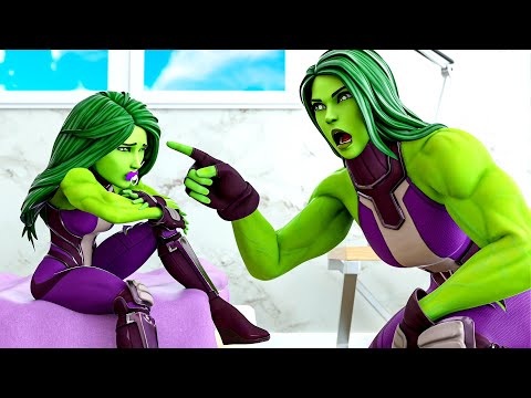 BABY SHE-HULK is GROUNDED FOR LIFE.... ( Fortnite Short )