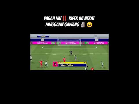 KOCAK AMAT DAH❗PENJAGA GAWANG INI MALAH MAU KABUR 😭🤣 #football #funny #comedy
