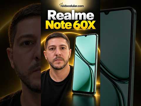 Ele aguenta? Realme Note 60X: IP54, 7,84 mm e 5.000 mAh #Shorts