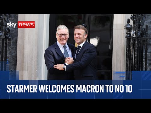 Keir Starmer welcomes Emmanuel Macron to Downing Street on final day of state visit