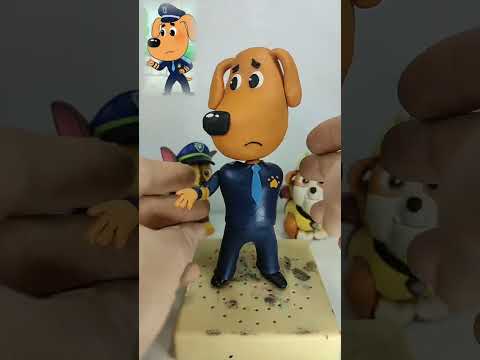 Labrador Sheriff Labrador Sheriff Baby Bus Clay Figure Ultra-light Clay Craft My Craft Day