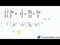 Solving Equations with Decimals and Fractions