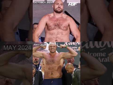 Tyson fury shape for oleksandr usyk compared with francis ngannou is staggering #shorts