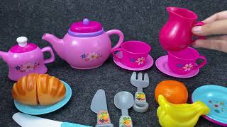 Satisfying with Unboxing & Review Miniature Pink Tea Set Toys ASMR with Hello Toys😍😊🥳