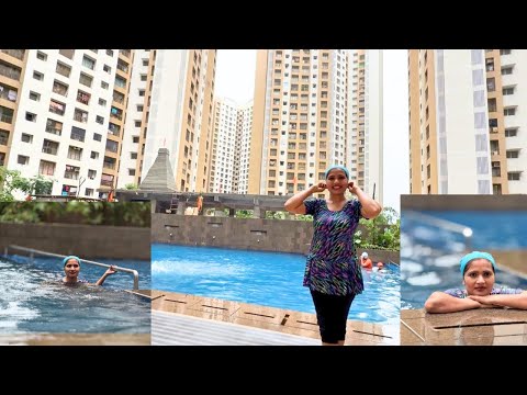 Swimming sikhne ka Mera Pahla din  🏊‍♀️ 😳