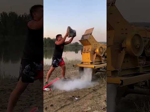 #manufacturedsand from #crushing #rock #constructionwaste #hammercrusher  #sand  #sandcrusher