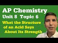 Exploring Acid and Base Strength through Molecular Structure