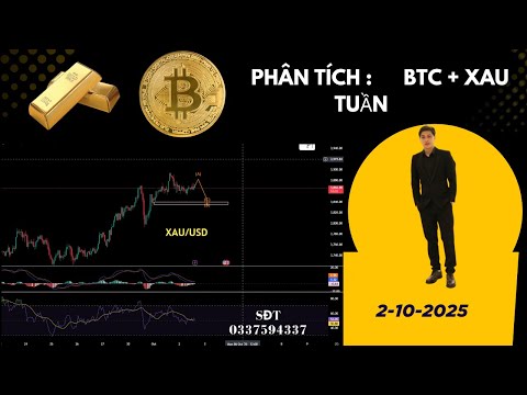 Phân tích xu hướng giá VÀNG , BTC 2-10-2025  những ngày điều chỉnh ???