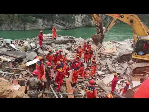Rescue efforts underway after China landslide