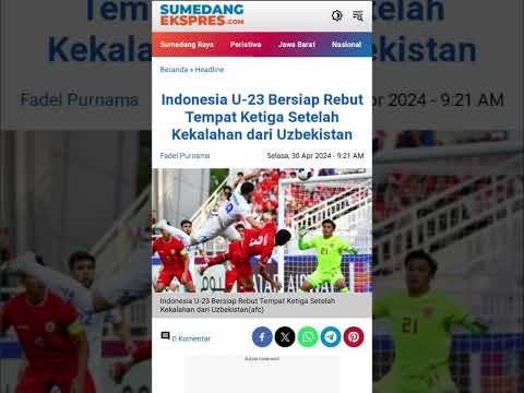 Indonesia U-23 Bersiap Rebut Tempat Ketiga Setelah Kekalahan dari Uzbekistan #viral