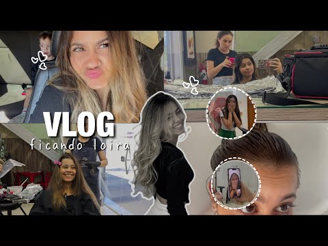 VLOG: FICANDO LOIRAAA 💆🏼‍♀️💋 (mostrei a reação das pessoas ao ver 🤪😱)